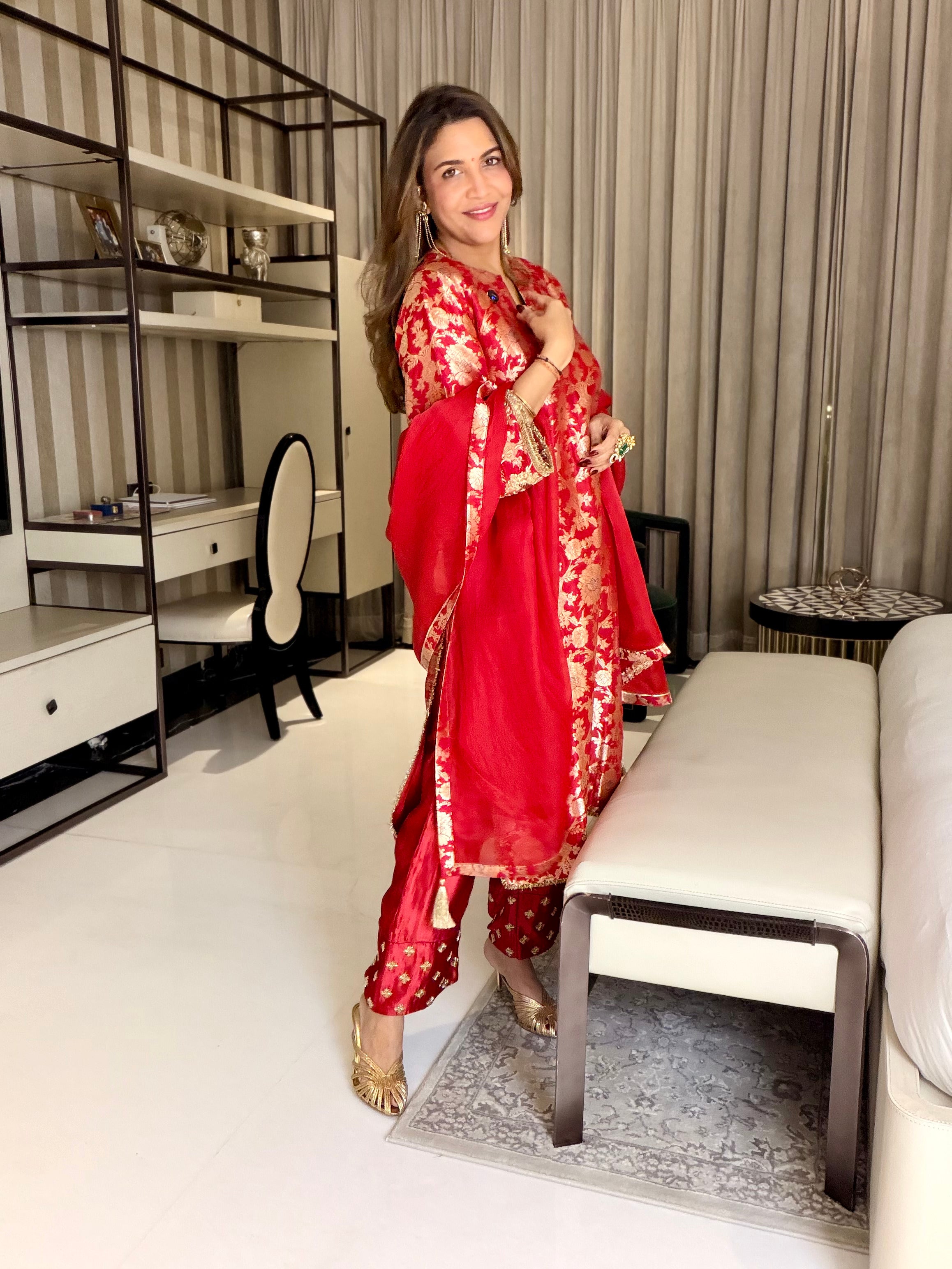 HARJEET IN MEHER KURTA SET