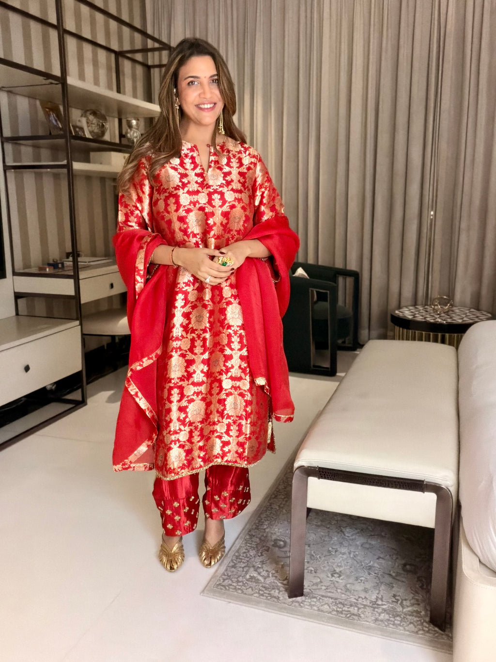HARJEET IN MEHER KURTA SET
