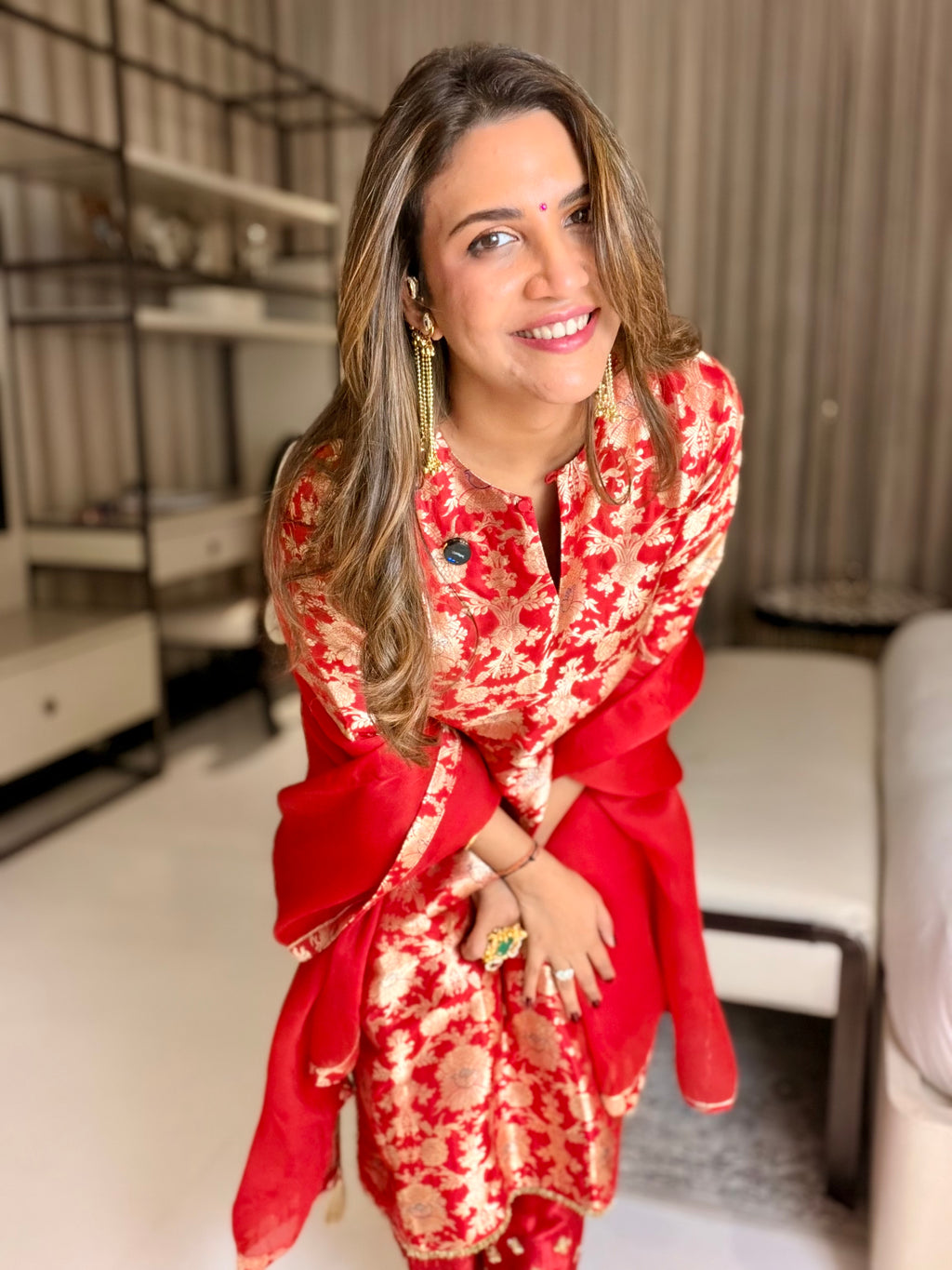 HARJEET IN MEHER KURTA SET