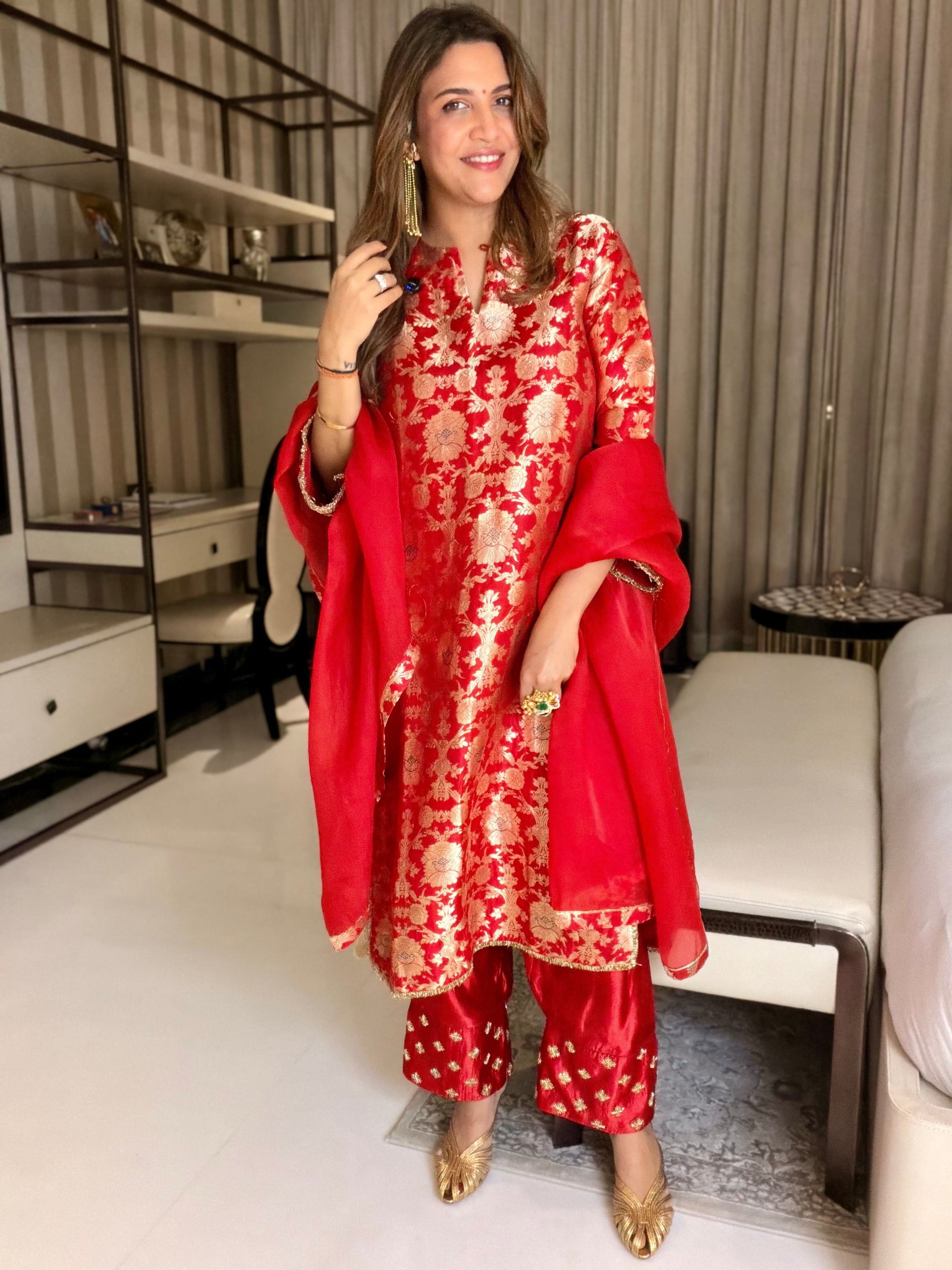 HARJEET IN MEHER KURTA SET